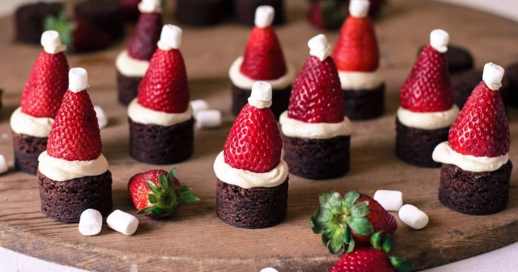 Christmas Santa Hat Chocolate Fudge